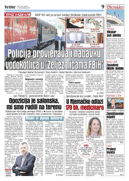 Policija provjerava i nabavku vodokotlića u 'Željeznicama FBiH'