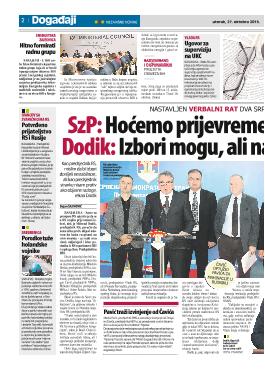 SzP: Hoćemo prijevremene izbore u RS Dodik: Izbori mogu, ali na svim nivoima  