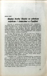 Sjajna borba Ustaša sa srpskom vojskom i četnicima u Čapljini